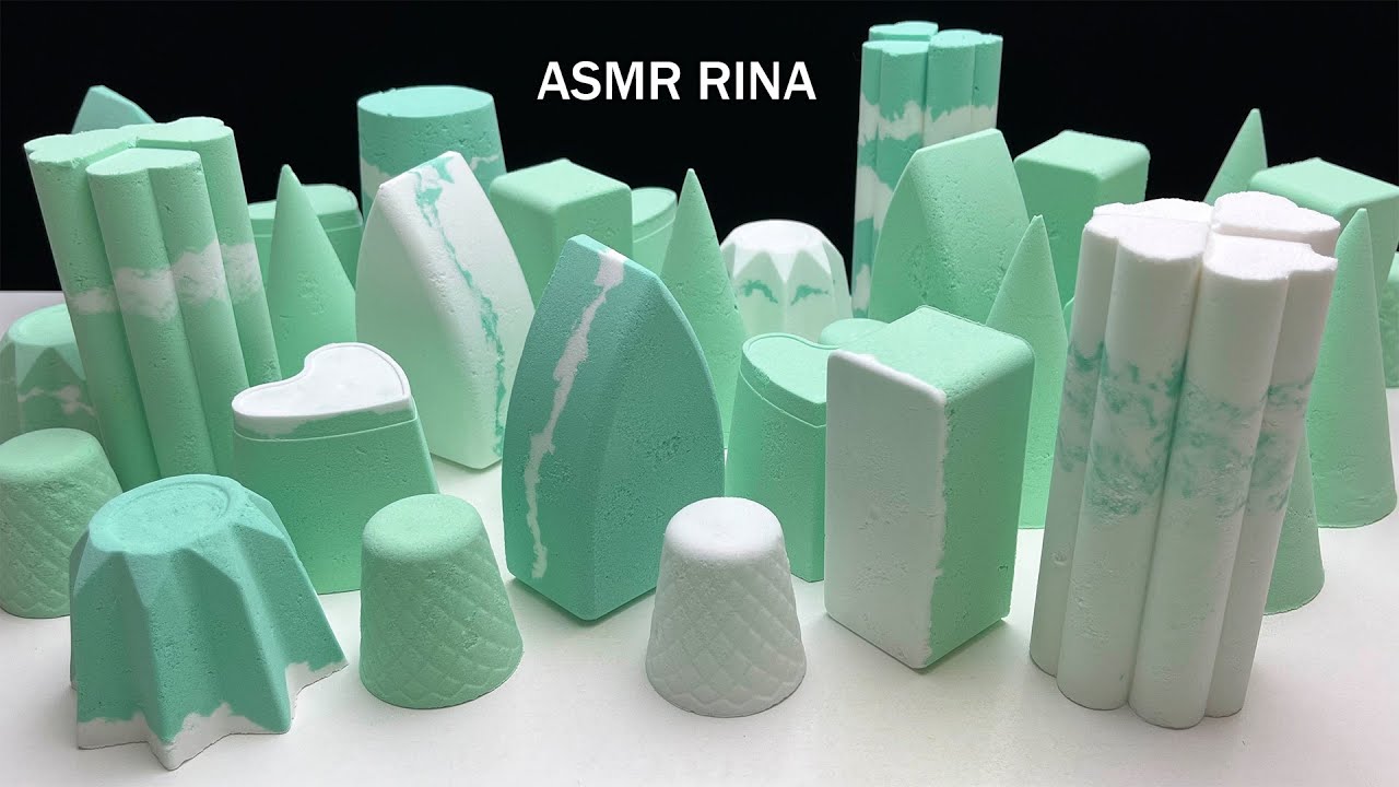 ASMR aquamarine soft baking soda