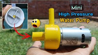 How to make 12v water pump at home | High pressure water pump kaise banaye | DIY water pump