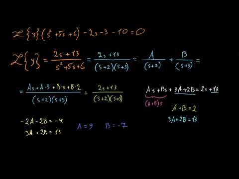 ლაპლასის გარდაქმნა ხსნის განტოლებას 2