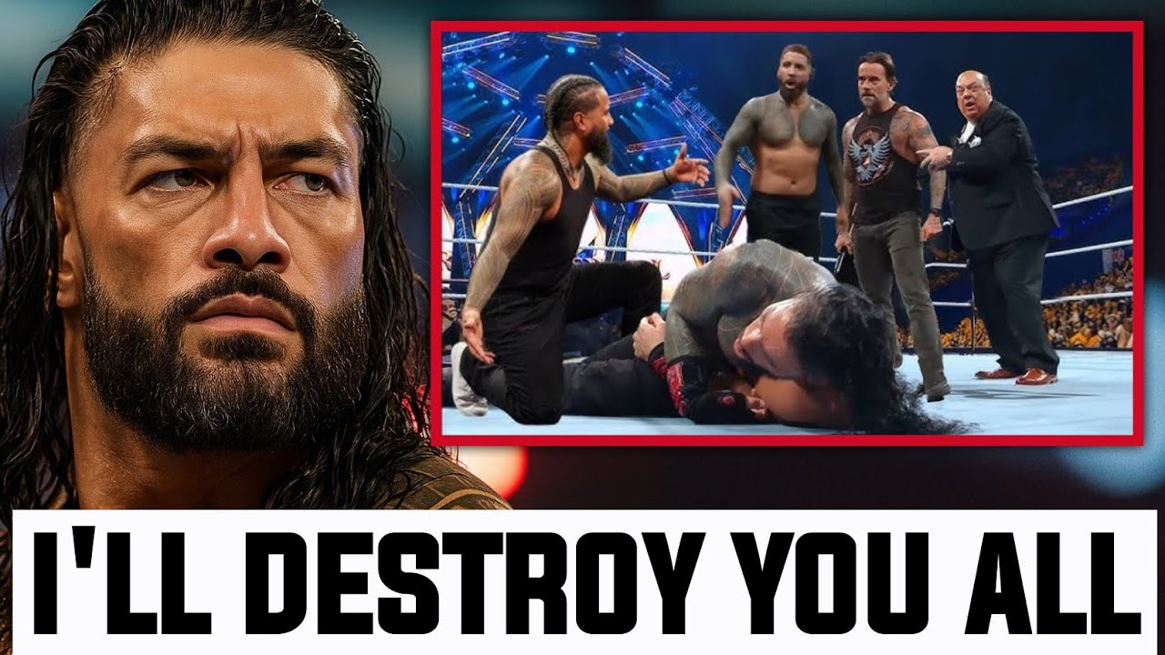5 MINS AGO!🤬 CM Punk BRUTALLY Attacks Roman Reigns Alongside Jey Uso At WWE Raw!