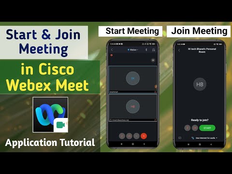 How to Start Meeting & Join Meeting in Cisco Webex Meeting App