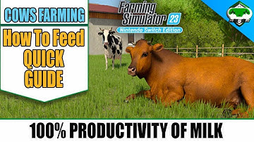 Feed Cows Get 100% Productivity FS23 Mobile | Nintendo switch