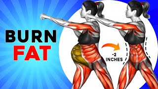 LOSE 2 INCHES OFF WAIST & Get Flat in 10 Days | 30-Min STANDING Workout | Part 01