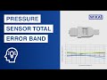 What is the total error band of pressure sensors? | Accuracy under operating conditions