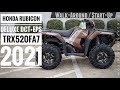 2021 Honda Rubicon DELUXE DCT + EPS 520 4x4 ATV Walk-Around & Start-Up | TRX520FA7 Matte Molasses