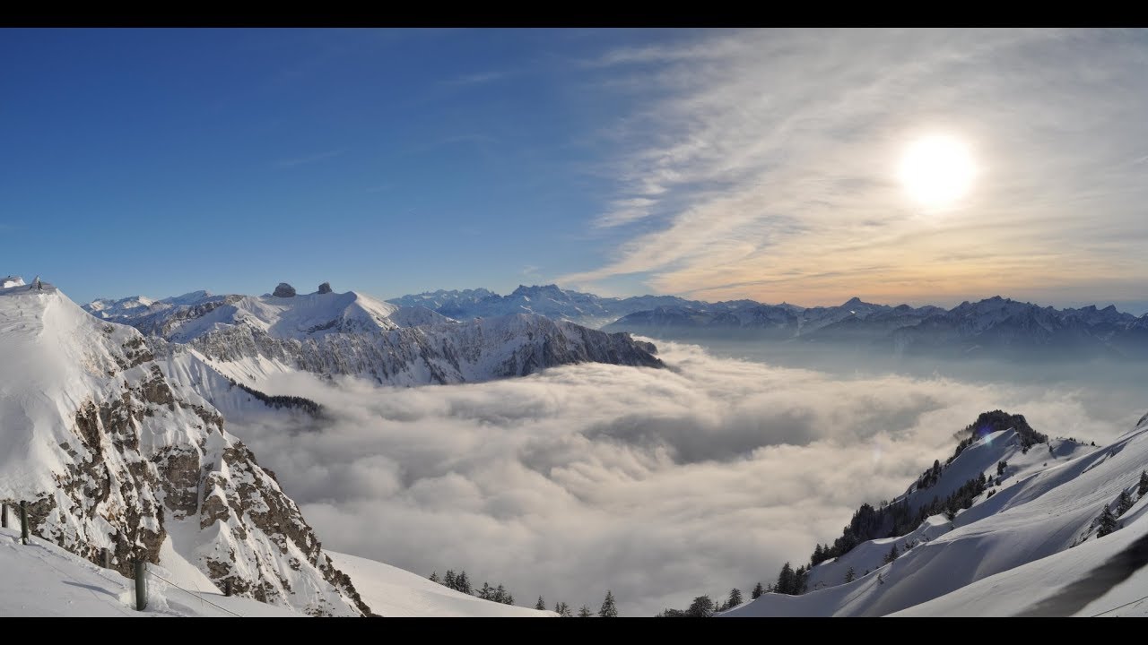 รถไฟปีนภูเขาในสวิตเซอร์แลนด์ Amazing Rack Railway on Swiss Mountain Rochers de Naye - YouTube