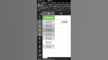 Como multiplicar várias células por um número sem fórmulas no Excel #shorts