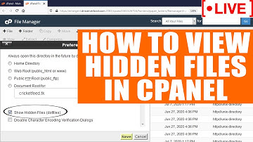 [🔴LIVE] How to view Hidden dot files in cPanel?