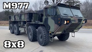 My first ever M977 Hemtt 8x8 military truck checkout and test drive #detriot8v92