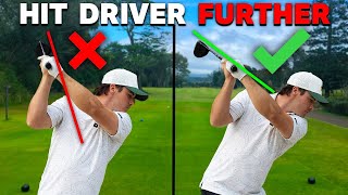 How to Hit Golf Drives Straighter & Farther! (Simple Tip)