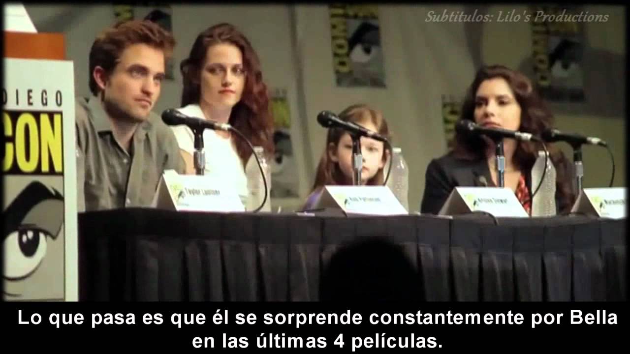 SDCC2012 Breaking Dawn - Part 2 Panel (1/2) Subtitulado