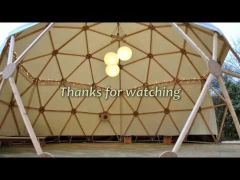 Dome Setup Geodesic dome setup - YouTube