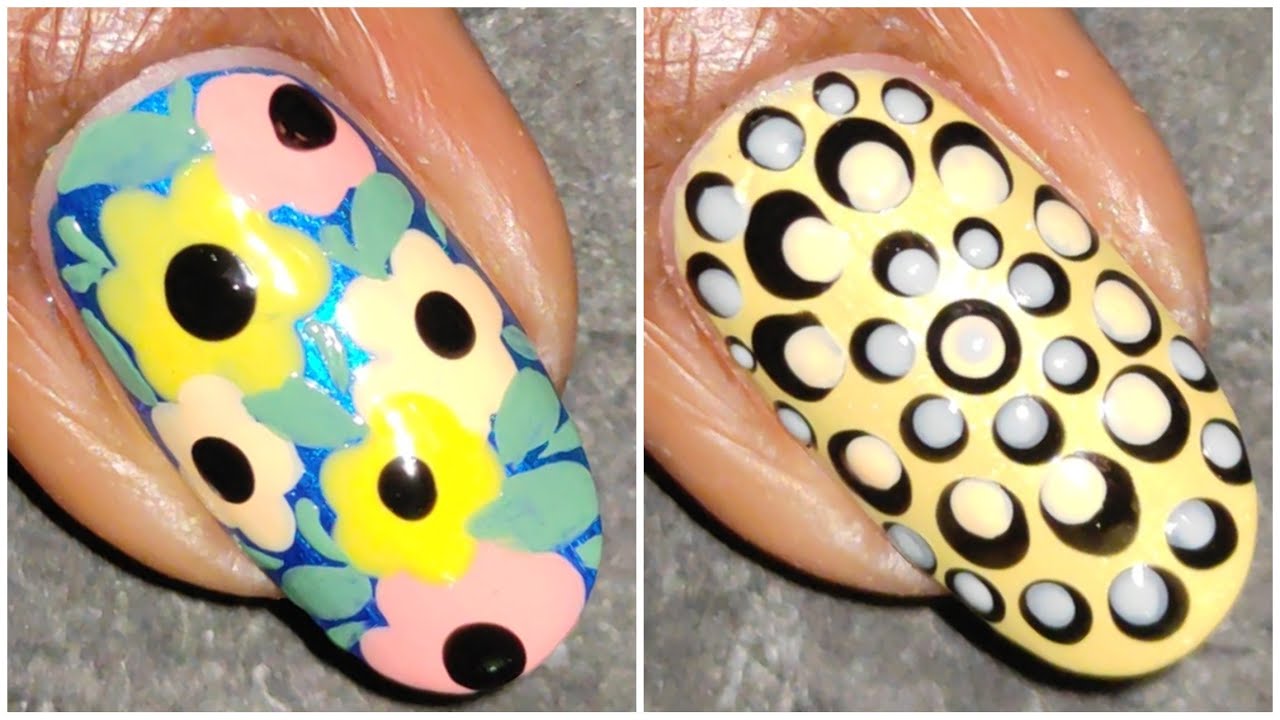 5 Easy Dotting Nail Art Designs compilation