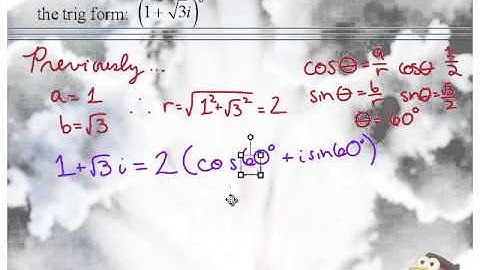 Powers of Complex Numbers in Trigonometric Form Part 2