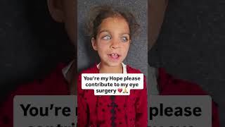 You’re my Hope please contribute to my eye surgery 💔🙏 Link in bio #usa #america