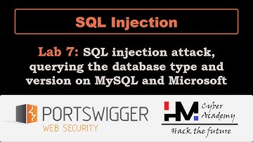 SQL Injection 7 | SQL injection attack querying the database type and version on MySQL and Microsoft