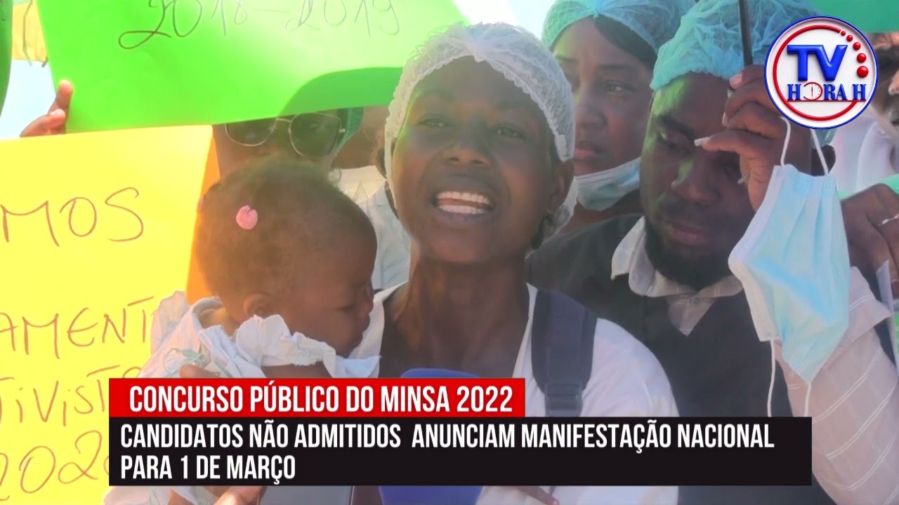 MINSA: CANDIDATOS NÃO ADMITIDOS COM POSITIVA ANUNCIAM MANIFESTAÇÃO NACIONAL PARA  1 DE MARÇO