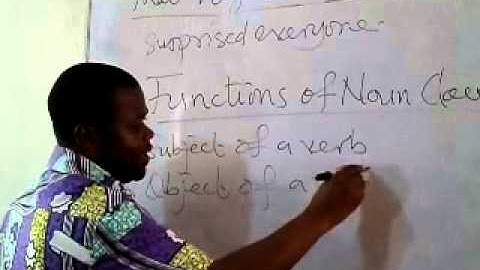 Noun clause and their function 1