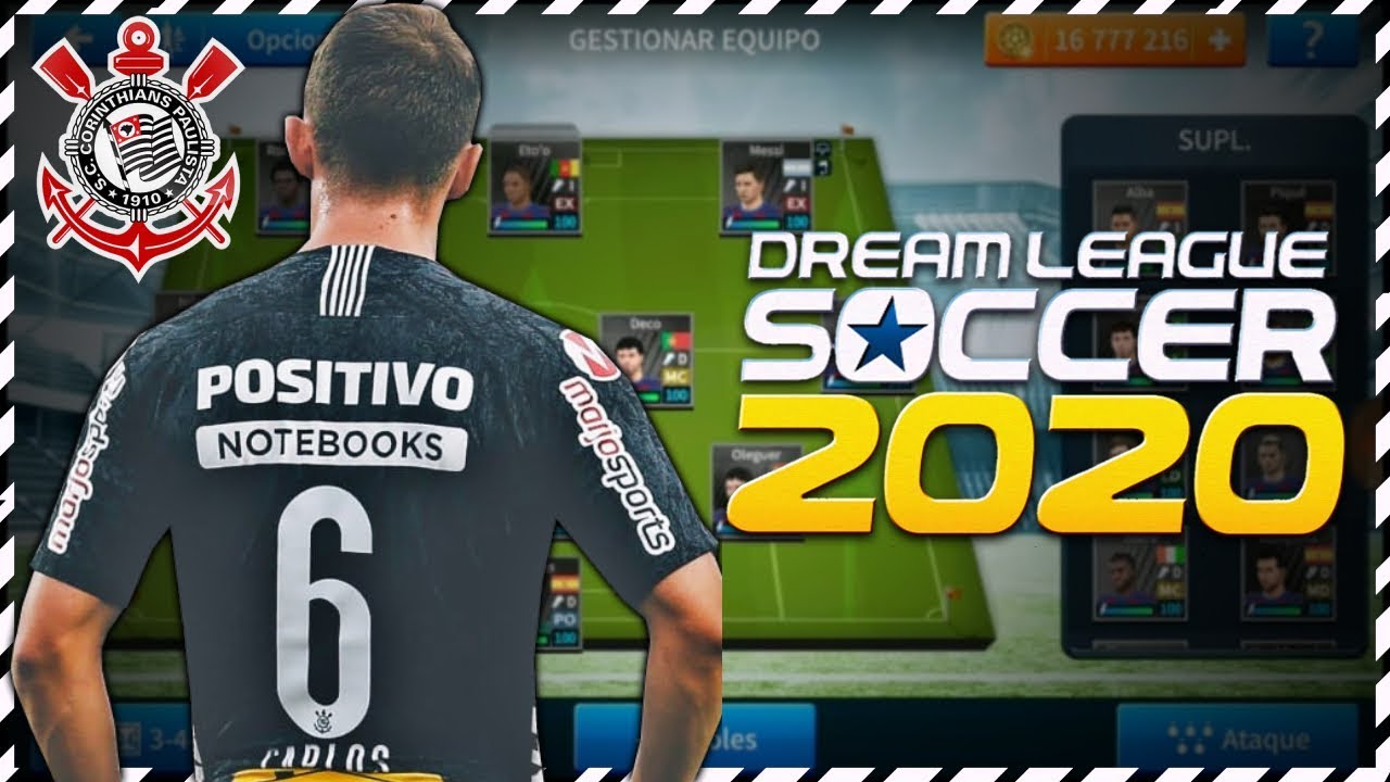 uniforme do corinthians dream league soccer 2020