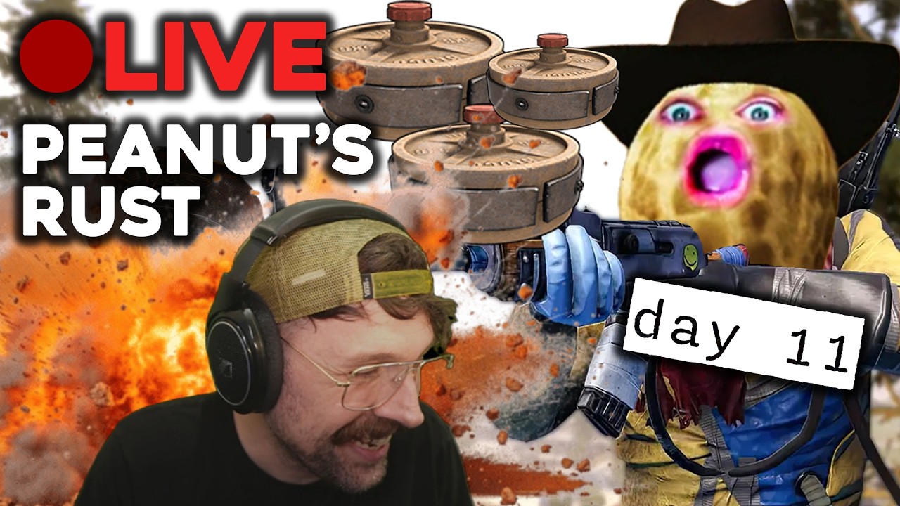 🔴LIVE - PEANUT'S RUST SERVER - Day 11 - Gimmick - YouTube