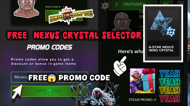 OMG iGot 6* Champ 🥵 In Today New Promo Code Mcoc💯🤩 Free Nexus Hero Crystal Selector😱💀 #promocode