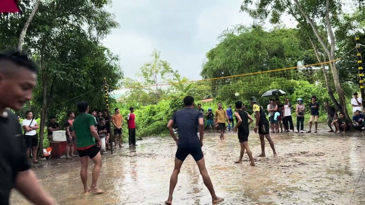 VOLLEBALL TANJUNG ARU 2KILL 2BLOCK JAYA & KAMBODIA VS PULA IRFAN