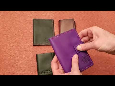 ტყავის ხელნაკეთი საფულე 100