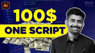 I Made $100 Selling This Simple AI-Generated Illustrator Script