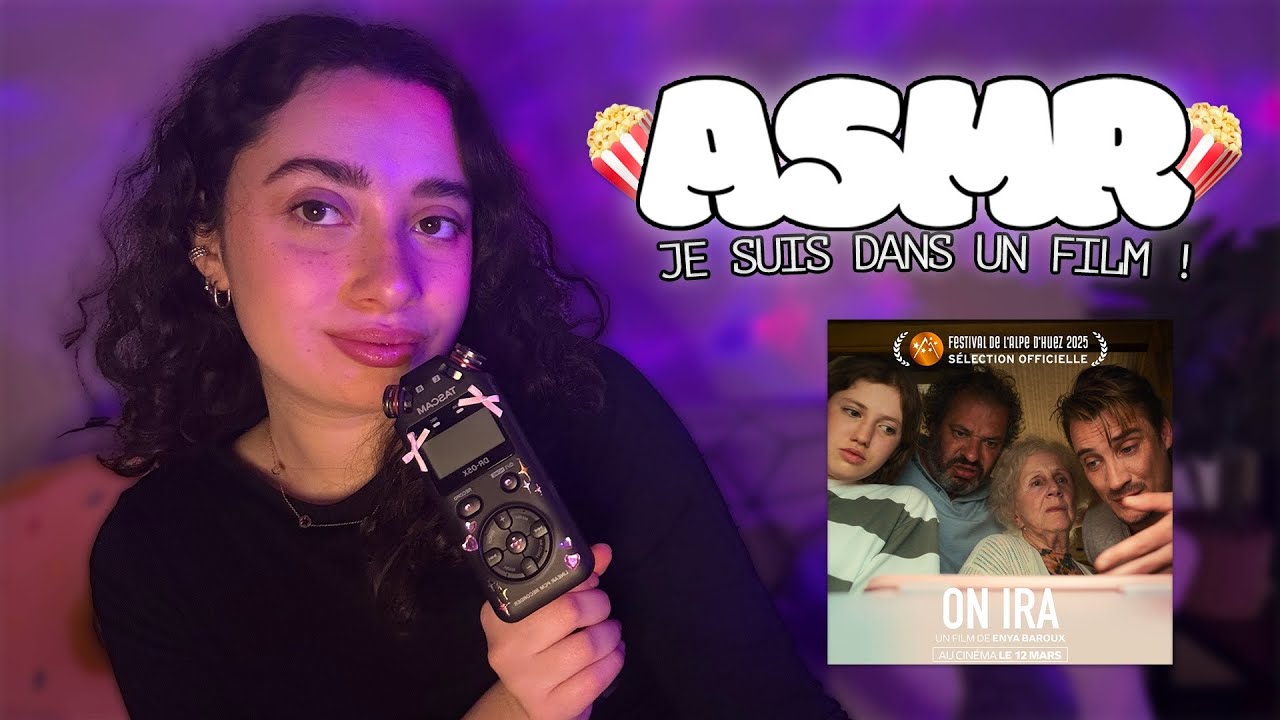 🌙 ASMR FRANÇAIS : JE SUIS DANS UN FILM !!🍿😱 (chuchotement proche du micro)