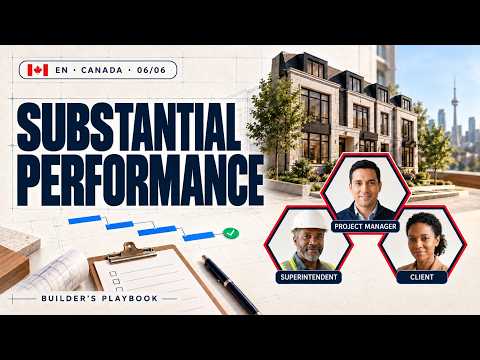 Schedule to substantial performance