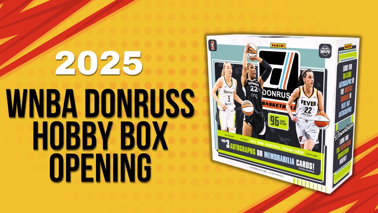 Распаковываем новейший продукт WNBA от Panini 🔥 Открытие Donruss Hobby Box 2025 🔥