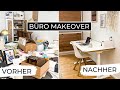 DIY Büro Makeover | IKEA HACKS &amp; extrem Möbel UPCYCLING | Homeoffice einrichten &amp; ausmisten