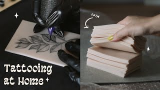 Practicing Tattooing at Home  fake skin, supplies & more | Becoming a Tattoo Artist Ep.01