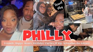 ULTIMATE TRAVEL VLOG| 48 HOURS IN PHILADELPHIA | DRUNK at LOCH BAR |  40th BDAY PARTY | LATOYALASHAE