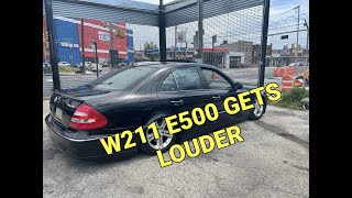 I made my W211 E500 Mercedes Benz LOUDER with a MUFFLER DELETE #w211 #E500 #mercedesbenz