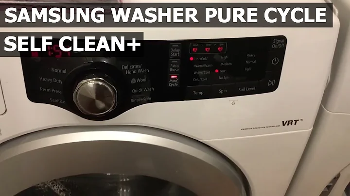 How to Self Clean Washing Machine Samsung Pure Cycle - Self Clean Plus