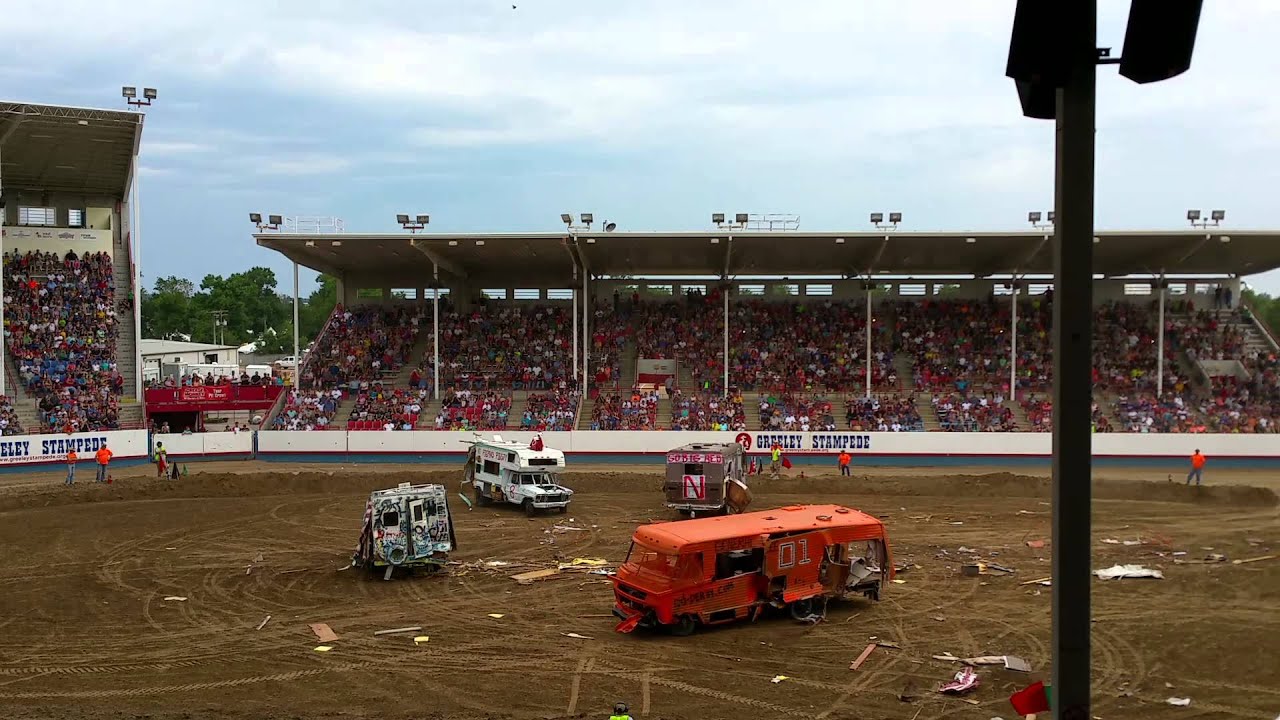 Greeley Stampede RV Demolition Derby YouTube
