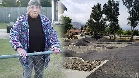 CRAZY LADY AT SKATEPARK