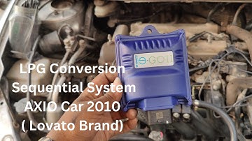LPG Conversion Sequential system Toyota Axio Car 2011
