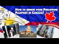 how to renew Philippine passport in Canada? #passportrenewal #canada #philippines