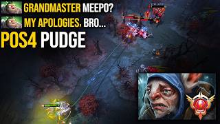 Relentless Mid Ganks Pudge Made Grandmaster Meepo Cry | Pudge Official