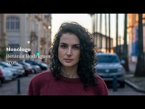 Monólogo de improviso com voz off de interação.