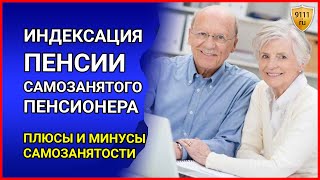 Самозанятость пенсионера плюсы и минусы. Индексация пенсии самозанятого пенсионера