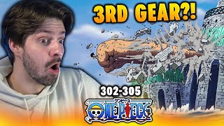 Luffy Goes 3RD GEAR Already?! One Piece Reaction Ep 302 & 305 (English Dub)