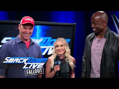 Team Ninja Warrior's hosts are excited to be at SmackDown LIVE: SmackDown LIVE Fallout, Apr 18, 2017