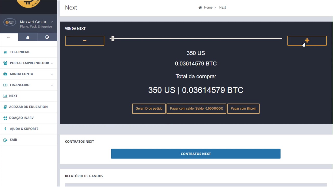 DD CORPORATION: PAGAMENTO DO NEXT