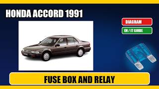 honda accord (1991) Fuse Box Location, Diagram and Relays