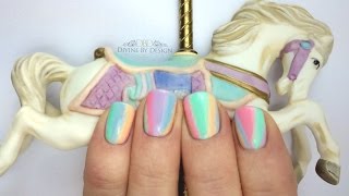 Pastel Carousel Nail Art (Using Gel II / Gel 2) screenshot 4