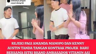 MORNING BLESSINGS FOR AMANDA MANOPO AND KENNY AUSTIN AS THEY SIGN CONTRACTS FOR A NEW PROJECT WIT...