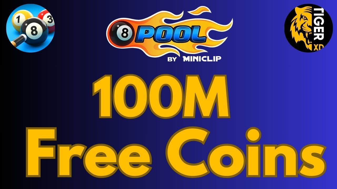8 Ball Pool Free 100M Coins | Get Free 100M Coins in 8 Ball Pool ...